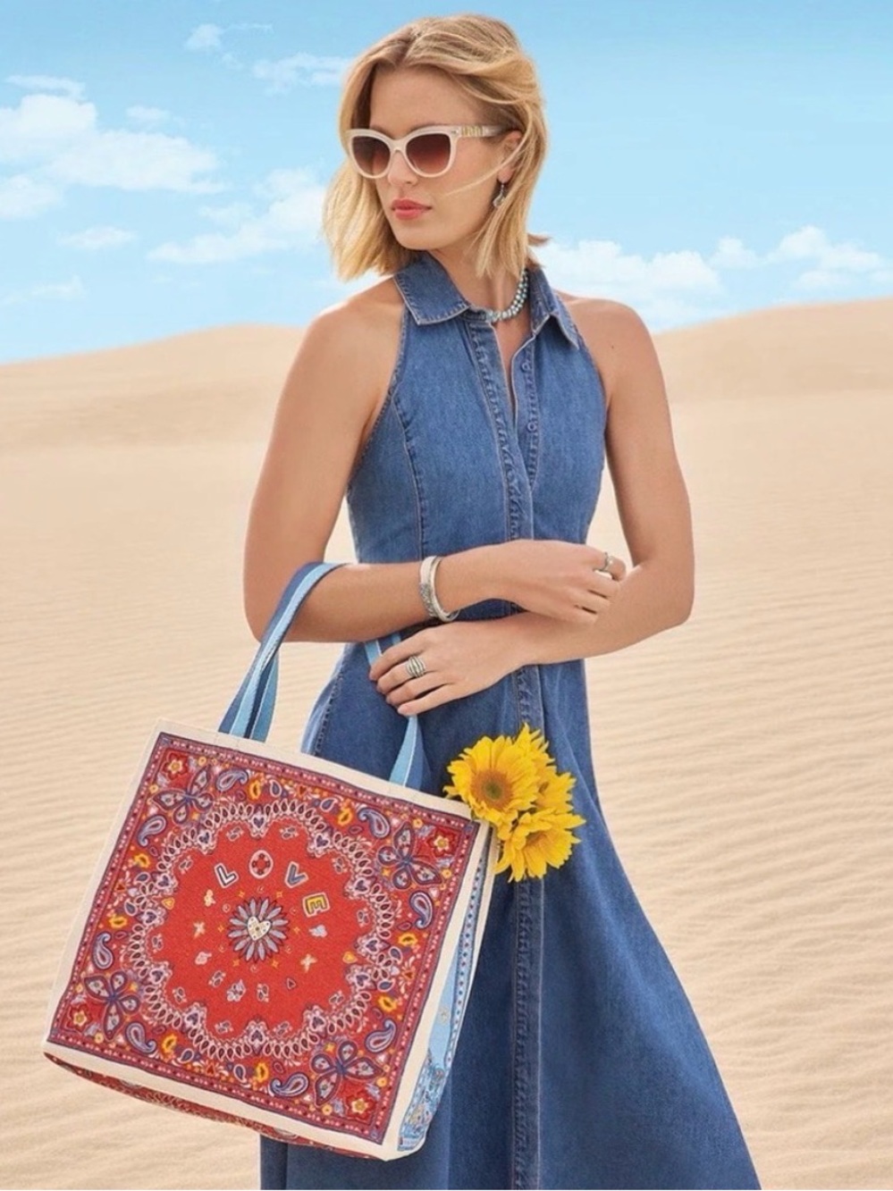 NWT Brighton Bandana Love Tote